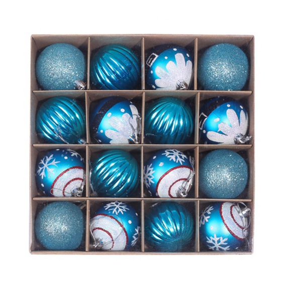 60mm Christmas Ball Pierced Trees Pendant Shatterproof Ball Ornament Seasonal Decorations Ideal for Xmas, Holiday and Party Widgets