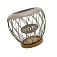 thumbnail image 5 of CoudarTitie Coffee Pod Holder Bar Accessories Counter Decor Espresso Capsules Holder Storage brown, 5 of 9