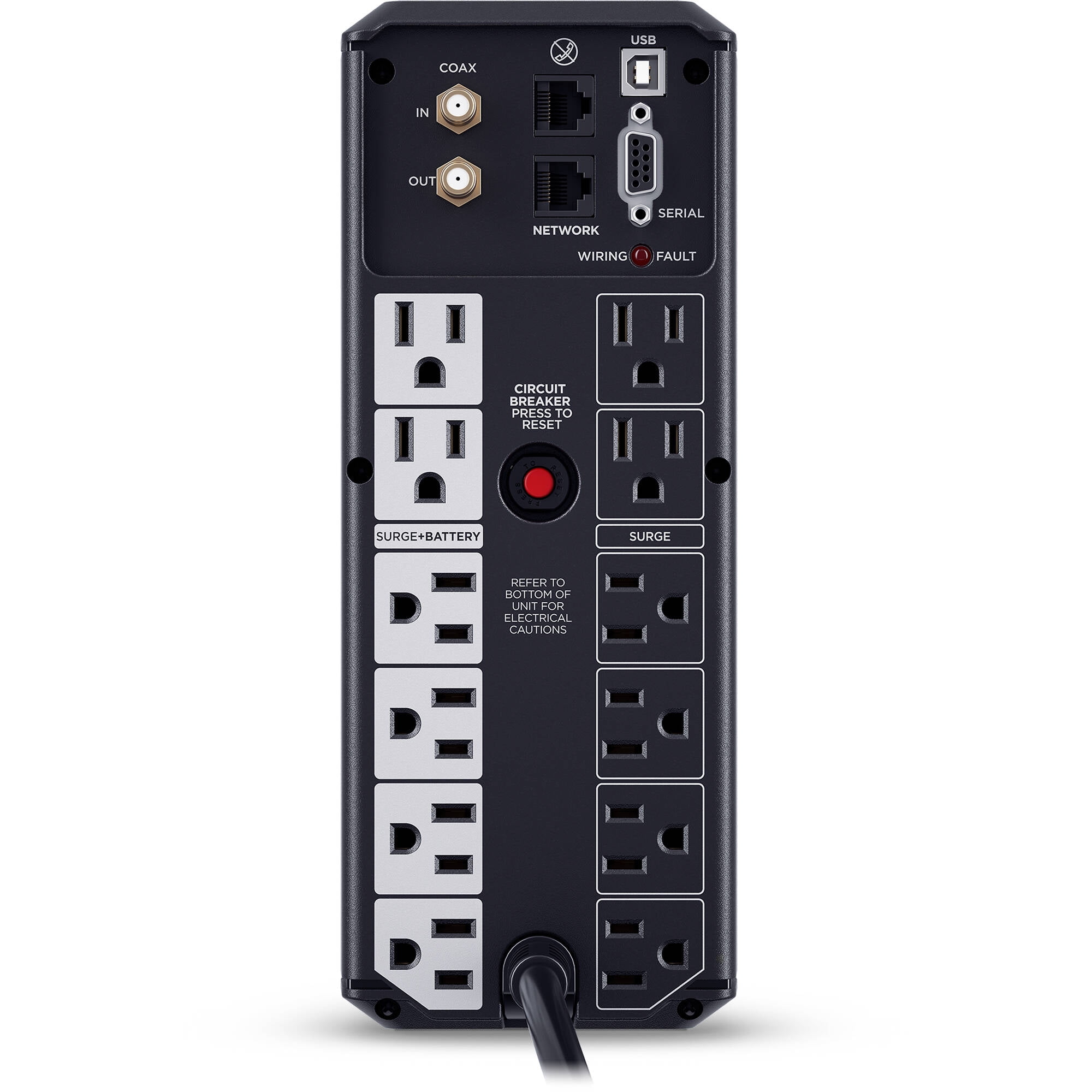 Restored CyberPower CP1500AVRLCD3-R 1500VA/900W, 12 Outlets, 2 USB Ports, AVR, Intelligent LCD Mini Tower UPS System, Black (Refurbished)