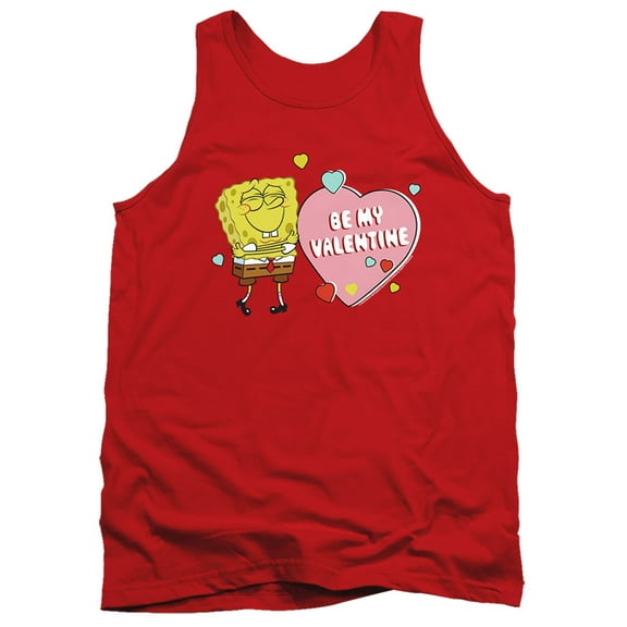Spongebob Be My Valentine Unisex Adult Tank Top