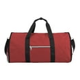 thumbnail image 3 of Los hombres portátiles de la bolsa de lona de la ropa llevan la bolsa de ropa para los viajes de negocios de vacaciones , Rojo, 3 of 7