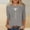 Gray, variant on 3/4 Length Sleeve Womens T Shirts Cotton Womens Tees Loose Fit Summer Womens Summer Shirts Dressy Womens Fitted Graphic T Shirts reorder items