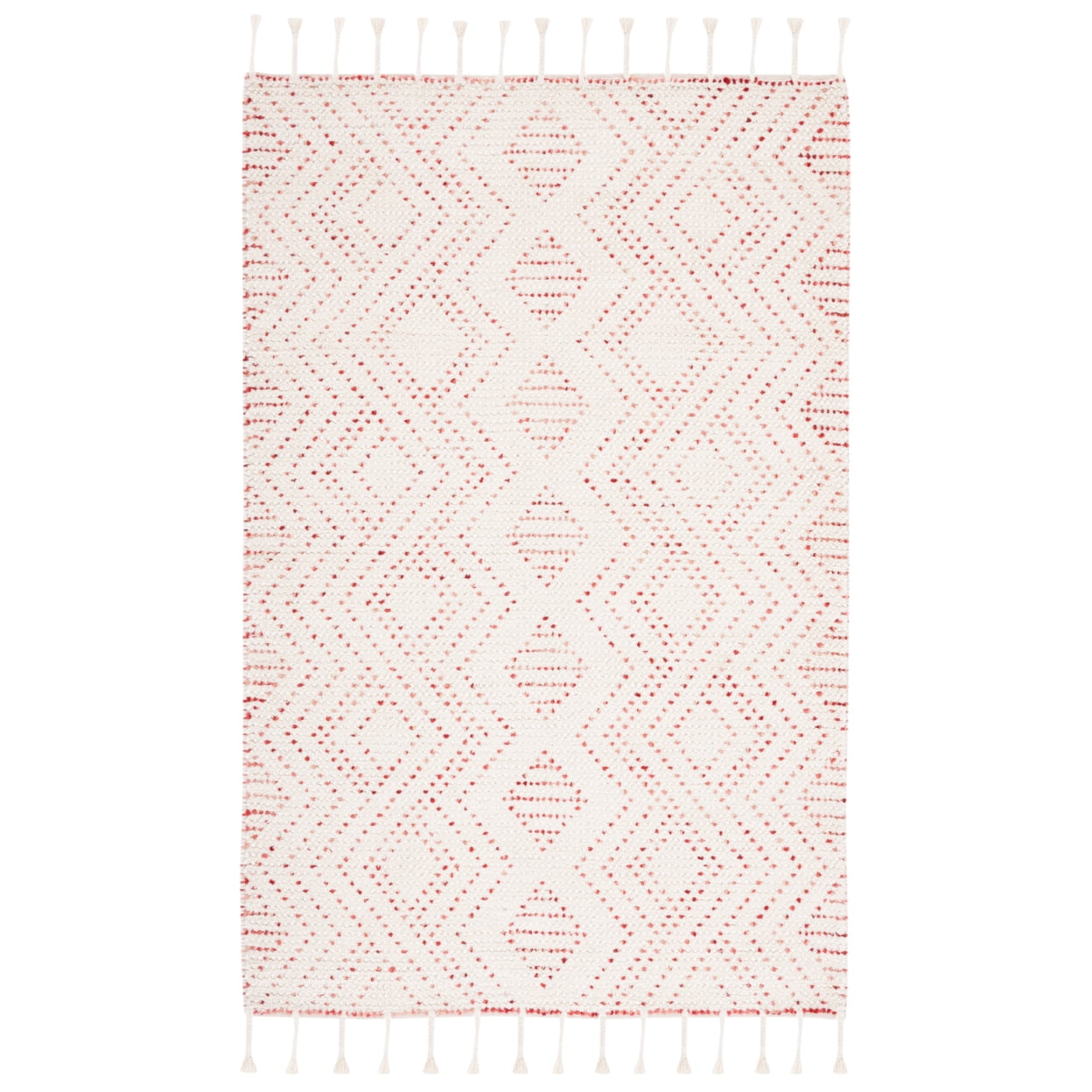 SAFAVIEH Natura Kennedy Southwestern Area Rug, Ivory/Red, 5' x 8'