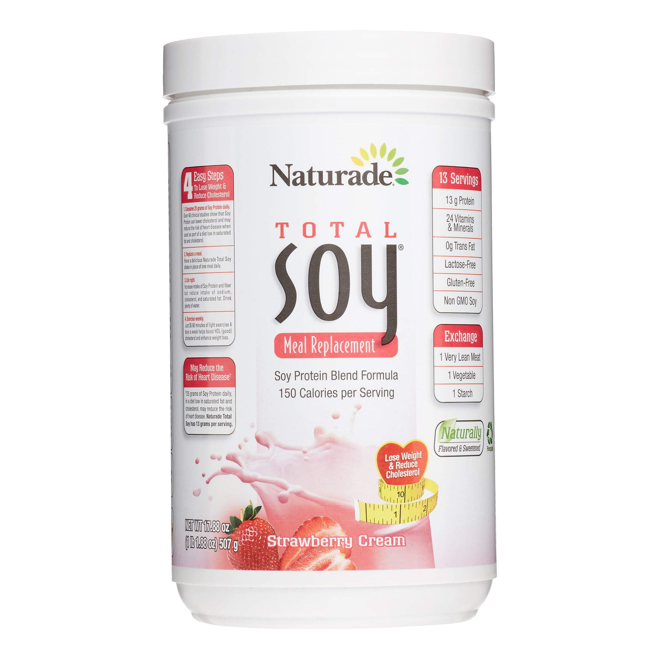 Naturade Total Soy Meal Replacement Mix, Strawberry Cr?me, 17.88 Oz