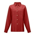 thumbnail image 5 of Womens Shirts Womens Blouses Women’s Casual Long Sleeve Shirt With Pocket – for Daily Wear Stylish Cardigan Design for Summer Outfits Easily Paired With Jeans and Casual Pants, 5 of 8