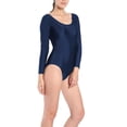 thumbnail image 4 of Body de gimnasia elástico de manga larga para mujer, liso, para mujer L, 4 of 4