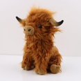 thumbnail image 2 of bovin Des Hautes Terres Marron (25 Cm), Jouet De Ferme En Peluche Raliste Et Doux, Simulant Une Poupe De Taureau Aux Cheveux Longs, 2 of 5