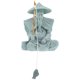 thumbnail image 1 of KAKOWELY Figura de pescador en miniatura de piedra arenisca para micropaisaje de pecera., 1 of 5