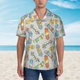 thumbnail image 2 of Fotbe Skateboard Camisa Hawaiana para Hombre Unisex – Camisa Casual de Verano con Botones de Manga Corta de Algodón y Lino,XX-Large, 2 of 7