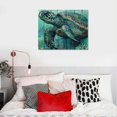 thumbnail image 5 of Orinice Turtle Seaweed Corals Fine Art Aesthetic Poster & Print Wall Painting for Home Decor 16x12in, 5 of 6