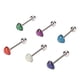 thumbnail image 3 of Joyas Para Piercing De Lengua, Forma De Corazón Simple Y Segura, Anillos Para Lengua Fáciles De Usar, 6 Piezas Para Mujer Para Lengua ANGGREK JE1416, 3 of 8
