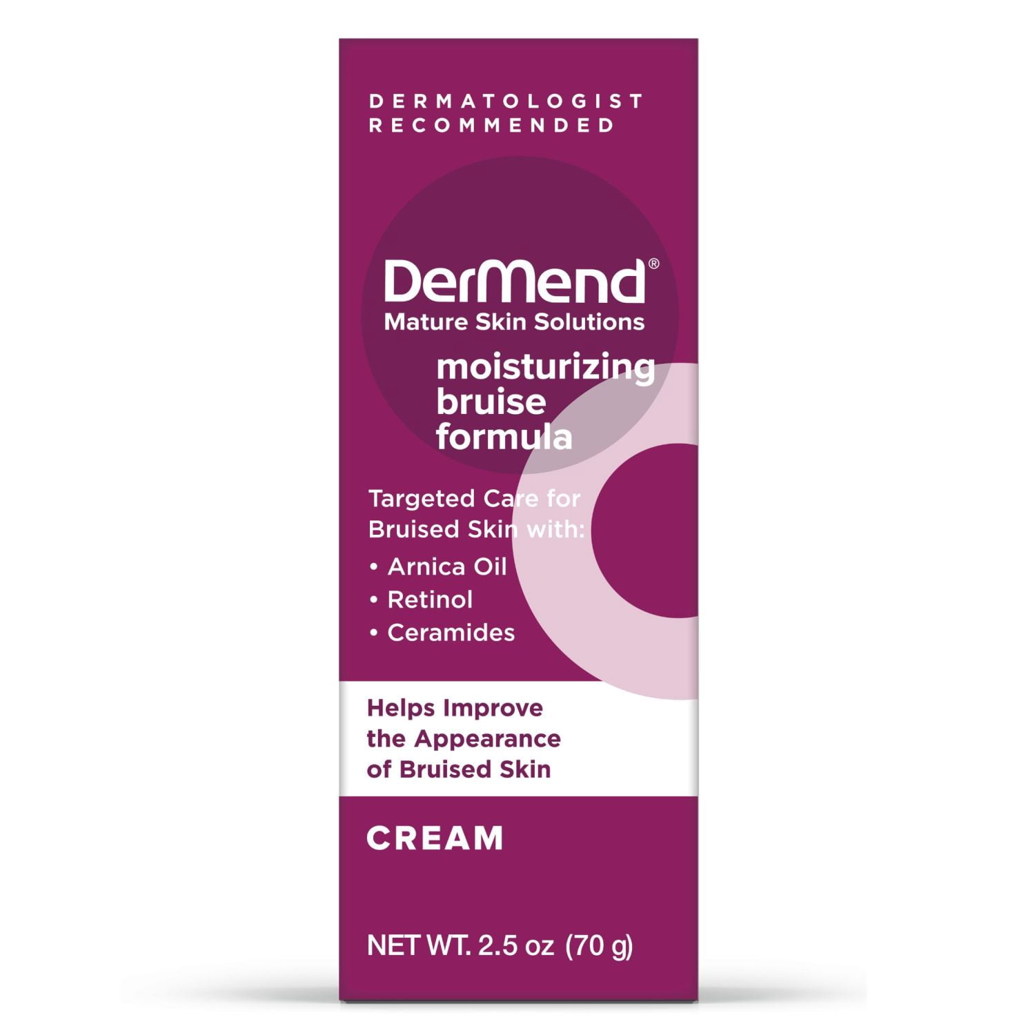 (2 pack) Dermend Arnica Bruise Cream 2.5 oz - Mature Skin Solution with Vitamin K