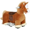 thumbnail image 1 of Qaba Ride on Toy, 6V Battery Powered Electric Ride on Horse, Brown, 1 of 10