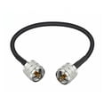 thumbnail image 1 of Cable UHF de cobre de alta calidad para radioaficionados, cable coaxial flexible duradero de baja pérdida con impedancia de 50 ohmios, conector PL-259 resistente al agua para conmutador de antena, 1 of 5