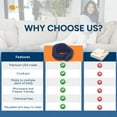 thumbnail image 5 of Sunny Bay Microwave Heating Pad, Microwavable Heated Neck and Shoulder Wrap, Hands-Free Weighted Moist Hot or Cool Pack, Soft Fleece Cover and Flaxseed Filling, 26x7 Long-Length, Blue, 5 of 9