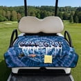 thumbnail image 2 of Uorisanigo Golf Cart Seat Covers Anti-Slip Blue Tie-Dye Golf & Grit Golf Cart Seat Towel Blanket with Storage Pockets, for 2-Person Seats for EZGO Yamaha Club Car Seat Protector, 2 of 7