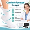 thumbnail image 7 of Diabetic Ankle Socks for Men Women Non Binding Loose Fit Breathable Socks for Neuropathy Edema Foot Health Daily Wear 5 Pairs, 7 of 7