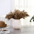 thumbnail image 6 of Ceramic Flower Vase, Large Decorative White Vase, Farmhouse Terracotta Vases for Home Decor, Rustic Vintage Vases for Living Room, Kitchen, Bedroom, Office, Coffee Table, 18CM, 6 of 9