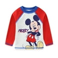 thumbnail image 2 of Disney Mickey Mouse UPF 50+ Rash Guard, Swim Trunks and Hat Swimsuit Set (Boys), 3 Piece Set, Sizes 12M-24M, 2 of 7