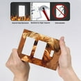 thumbnail image 4 of Cute Dog (2) Switch Cover Decorative Wall Plate 3-Gang 2-Decor 1-Toggle Standard Size, 4 of 5