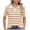 Orange, variant on UAMVSH Women Short Sleeve Striped Sweaters Lapel V-Neck Casual Business Work Dressy Tunic Pullover Fall Lightweight Knitted Tops(X-Large,Red)