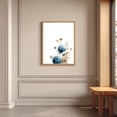 thumbnail image 4 of Blue Floral Hydrangea Plant Canvas Painting Print Wall Art for Living Room Bedroom Decoration Frameless, 4 of 7