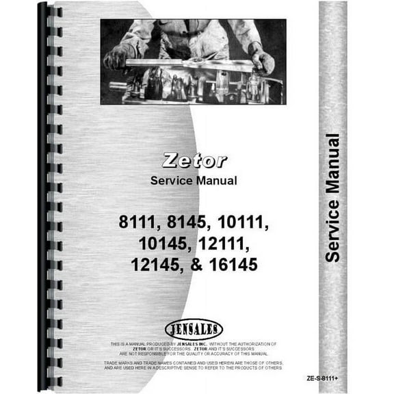 Zetor 12145 Tractor Service Manual