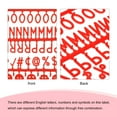 thumbnail image 4 of Uxcell Tableau de Lettres en Feutre Lettres Chiffres Symboles 3/4 Pouces Alphabet Rouge Tableau de Messages Modifiable, 4 of 6