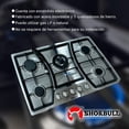 thumbnail image 2 of Parrilla Gas Empotrable Shorbull 5 Quemador Acero Inoxidable Shorbull 5Q, 2 of 3