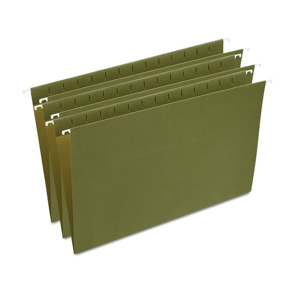 Carpetas colgantes Staples 521252, tamaño legal, 25 unidades, color verde