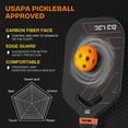 thumbnail image 4 of Pala de Pickleball DGYGQ de Fibra de Carbono con Núcleo de Panal de 13 mm, 4 of 9