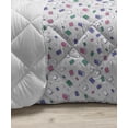 thumbnail image 3 of Bibliophile Down Alternative Comforter, Hand Drawn Illustration of Numerous Repeated Literature Books Novels, Microfiber Quilt for All Season, 5 Sizes, Pale Blue Purpleblue, by Ambesonne, 3 of 3