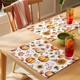 thumbnail image 4 of Fall Pumpkin Placemats Set of 12, Yellow Sunflower Fallen Leaves Harvest Non-Slip Place Mats Washable Table Mats for Kitchen Dining Table Decorations Indoor/Outdoor, 4 of 9