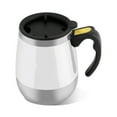 thumbnail image 2 of Taza de café con agitación magnética y mezcladora automática de acero inoxidable eléctrica, color blanco, 2 of 15