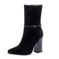 thumbnail image 2 of OKBOP Women's High-Heels Mid Calf Boots-Christmas Knee High Platform Boots for Women Winter Dress Shoes for Women Warm Fashion Womens Boots Clearance, 2 of 7