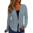thumbnail image 6 of ZJXFGS Women's Lightweight Zip Up Hoodies Long Sleeve Thin Casual Hooded Jacket Lightweight Hoodies with Pocket Blue 2XL, 6 of 7