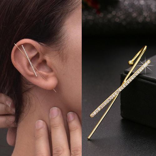 Ear Wrap Crawler Hook Earrings Sash Needles Around Auricle Clip Jewelry 