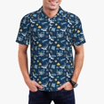 thumbnail image 3 of Rocae Sea Turtle for Men's Short Sleeve Polo Shirt, Quick Drying Performance Moisture Wicking Sports Men's Golf Shirt XX-Large, 3 of 9