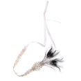 thumbnail image 1 of Diadema de charnela Macarena de pelo con decoración de imitación de diamante color beige blanco, 1 of 8