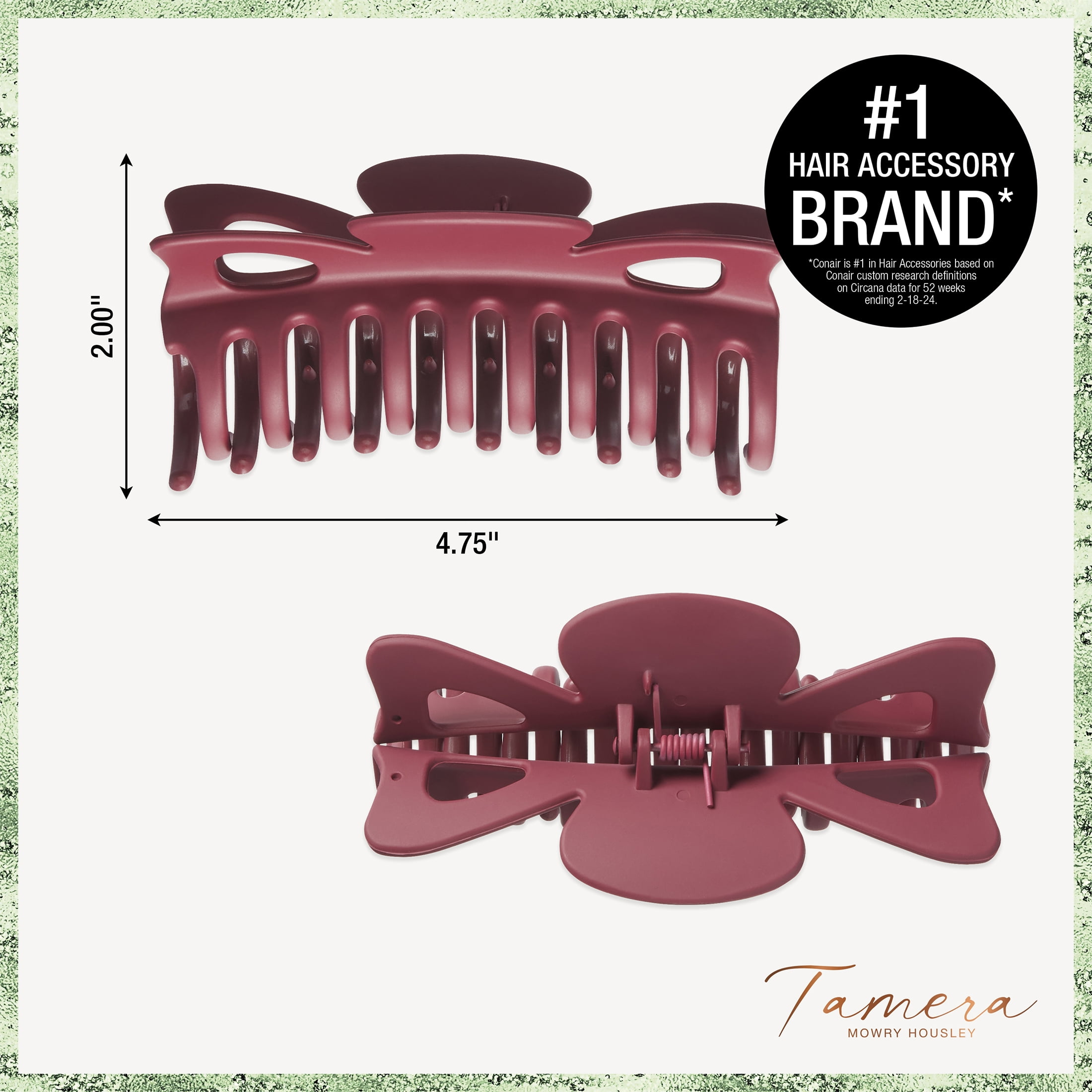 Scunci x Tamera Mowry Housley Jumbo Claw Clip, Pink, 1 Count
