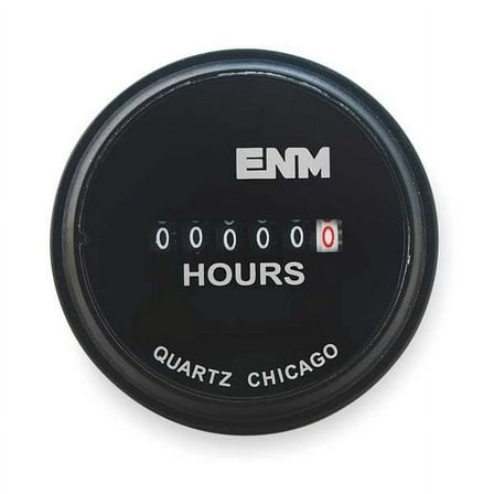 Enm Hour Meter,Electrical,2.31 in,Round T50A479