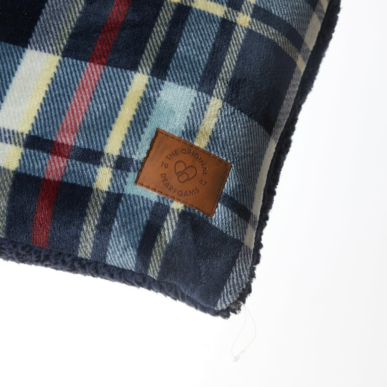 Dearfoams Royal Plush Printed Reverse to Super Soft Sherpa Body