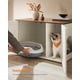 thumbnail image 3 of Arenero para Gatos Feandrea Marrón Miel y Blanco con Separador Extraíble, 3 of 9