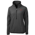 thumbnail image 2 of Women's Cutter & Buck Charcoal San Francisco 49ers  Cascade Eco Sherpa Fleece Half-Zip Jacket, 2 of 3