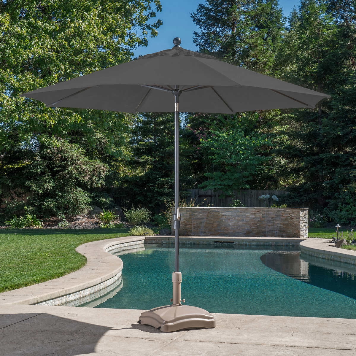 Proshade 3 M 10 Ft Patio Umbrella With Auto Tilt Grey Walmart Canada