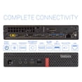 thumbnail image 4 of Lenovo ThinkCentre M720q Mini PC, Intel Core i3-8100T 3.1GHz, 32GB RAM, 256GB NVMe SSD + 1TB HDD, DisplayPort, HDMI, Wi-Fi, Bluetooth, Windows 10 Pro, 4 of 8