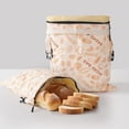 thumbnail image 3 of JCOHOY XL Reusable Beeswax Linen Cotton Sourdough Bread Bags for Homemade Bread, 2 packs, 3 of 10