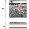 thumbnail image 3 of ZHANZZK Old Photo Timeless Classic Car Set of 6 Coaster for Drinks, Absorbent Ceramic Stone Coasters Cup Mat with Cork Base for Home Kitchen Room Coffee Table Bar Decor, 3 of 4