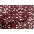 thumbnail image 5 of oneOone Tissu Cambric Coton Rouge Triangle Géométrique Matériel de Robe Tissu Imprimé Tissu au Mètre 56 Pouces de Large, 5 of 5