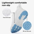 thumbnail image 6 of KOLILI Wide Toe Box Sneakers Women Hands Free Slip On Nurse Shoes Non Slip Work Shoes Women Wide Width All White 8 US/40 EU, 6 of 7